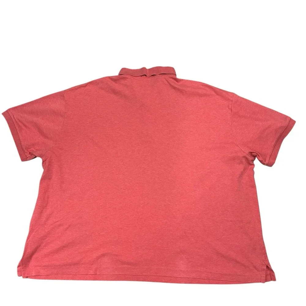Polo Ralph Lauren Polo Shirt Mens 3XB Big Salmon‎ Pink Cotton Preppy Casual